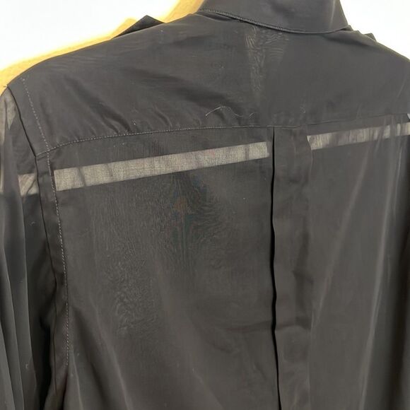 Battaglia Made in Italy vintage sheer button up blouse - Picture 7 of 8